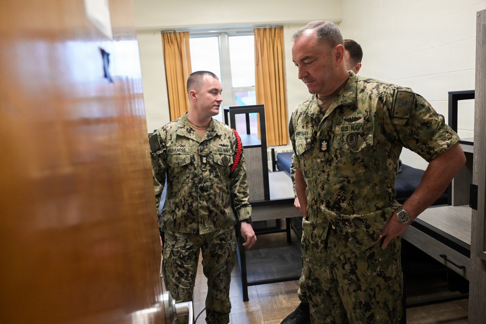 MCPON John Perryman visits Naval Station Newport, Rhode Island