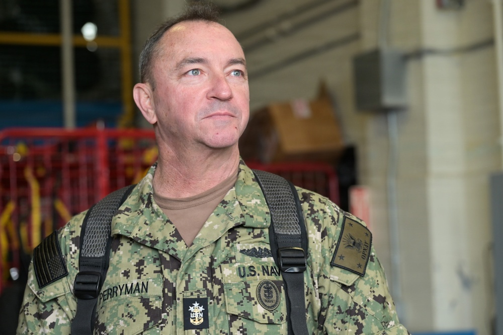 MCPON John Perryman visits Naval Station Newport, Rhode Island