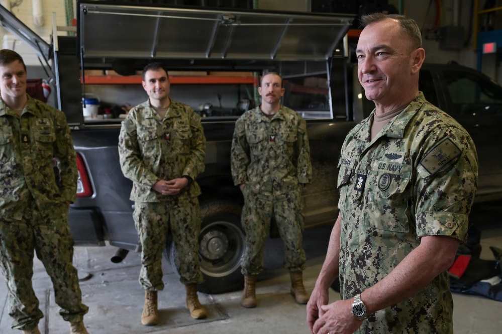 MCPON John Perryman visits Naval Station Newport, Rhode Island