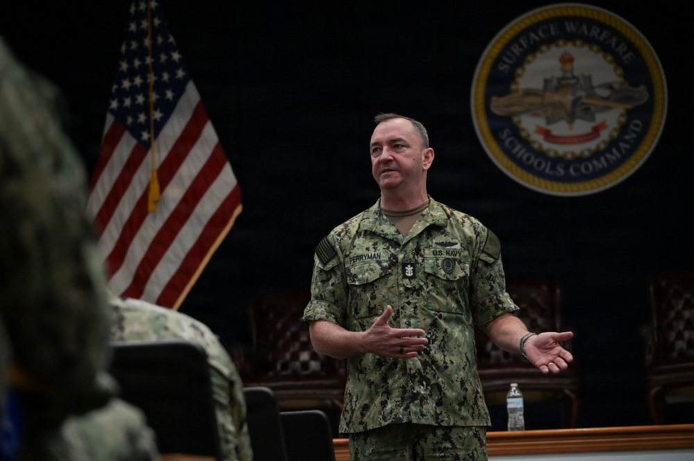 MCPON John Perryman visits Naval Station Newport, Rhode Island
