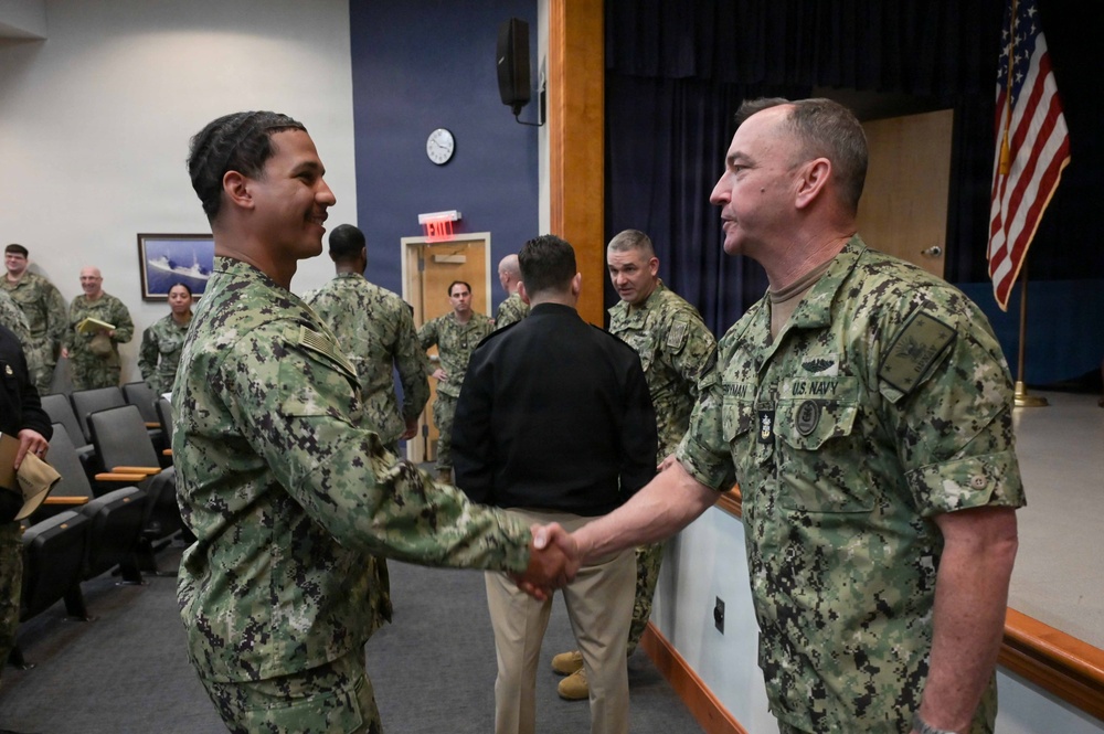 MCPON John Perryman visits Naval Station Newport, Rhode Island
