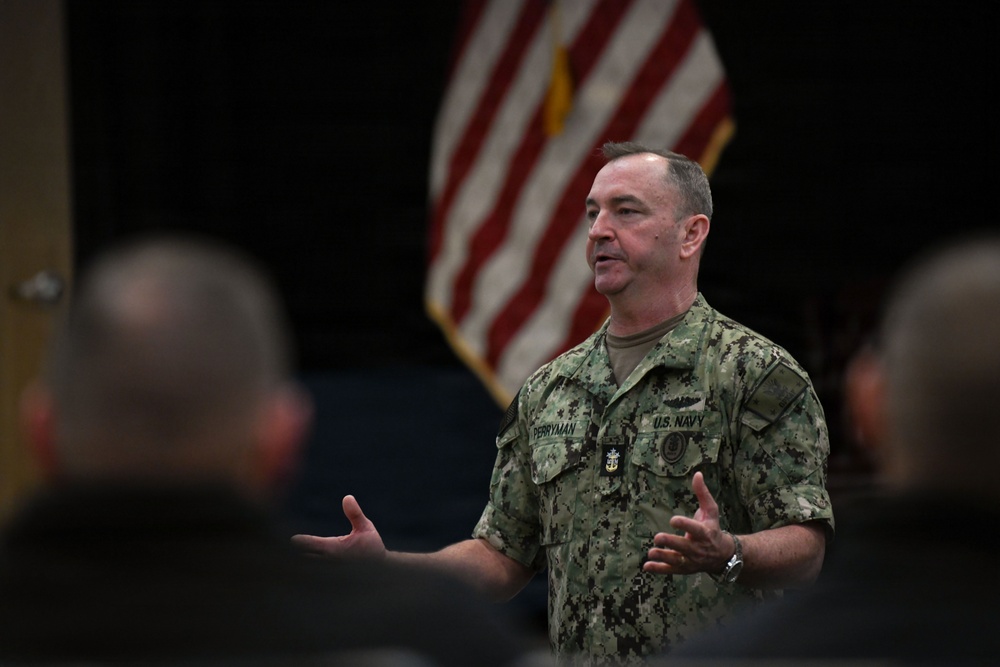 MCPON John Perryman visits Naval Station Newport, Rhode Island