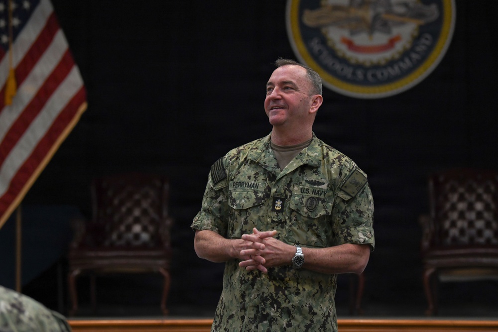 MCPON John Perryman visits Naval Station Newport, Rhode Island