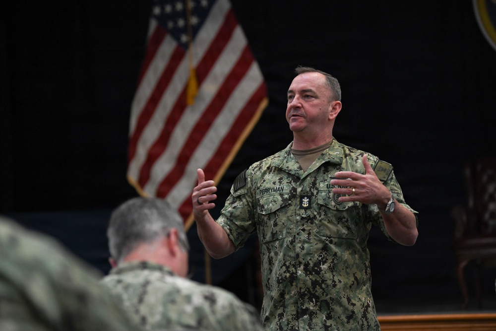MCPON John Perryman visits Naval Station Newport, Rhode Island