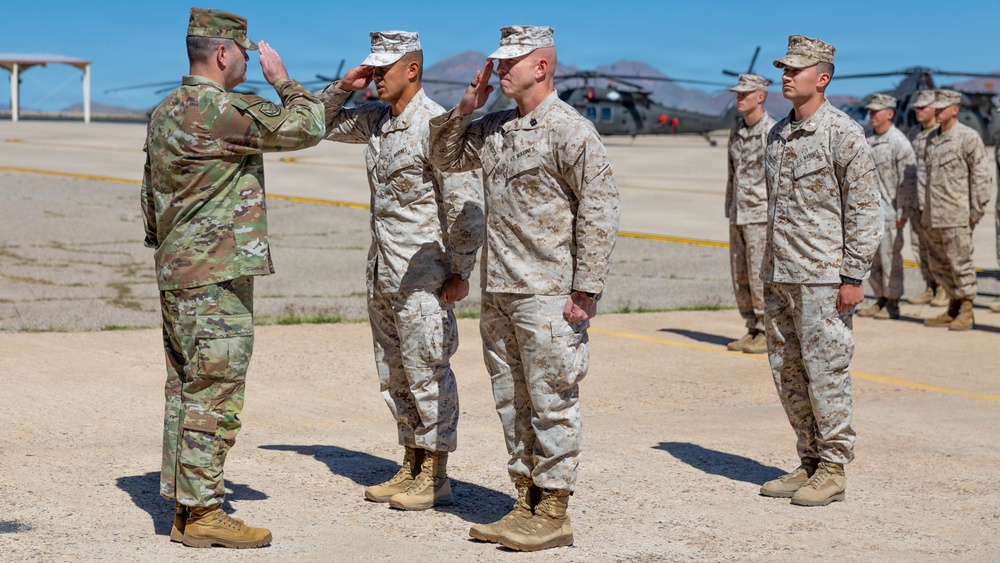 JTF-SB Marines and Sailors Conduct Transfer of Authority