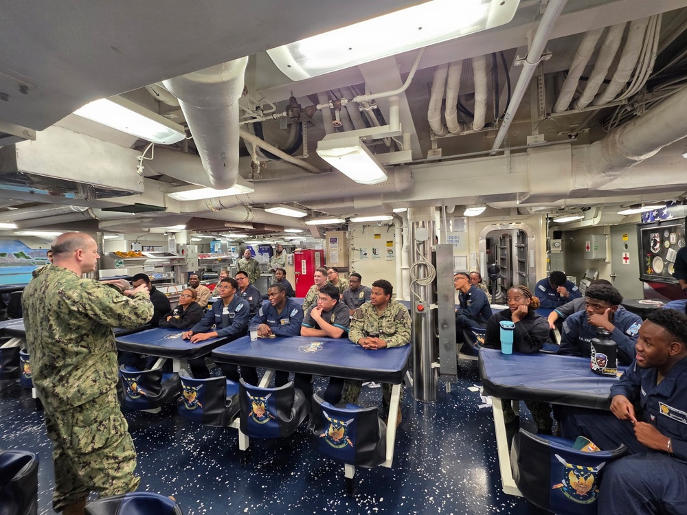 CMDCM Colosimo onboard USS Wayne E. Meyer