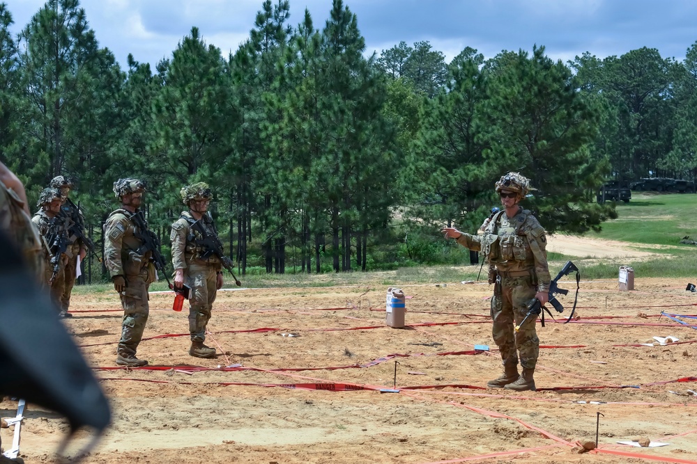 U.S. Army Col. Richard Bell, commander of the 3rd Mobile Brigade, 101st Airborne Division (Air Assault), sets expectations during a C.A.R.