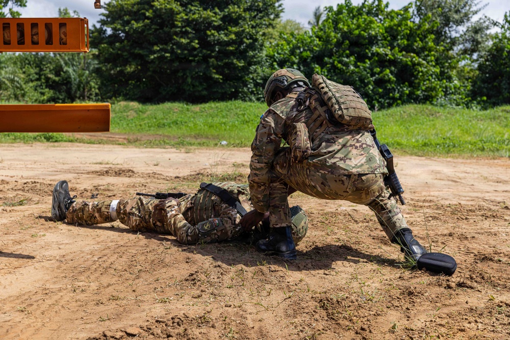 U.S., Ivorian Forces conduct Tactical Combat Casualty Care training