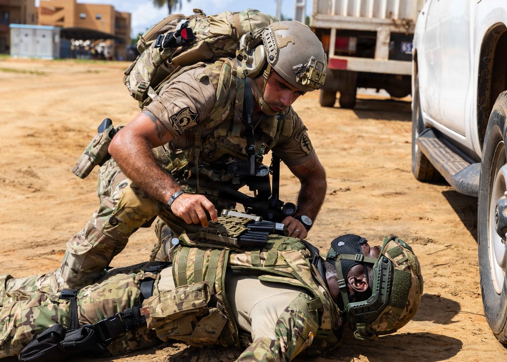 U.S., Ivorian Forces conduct Tactical Combat Casualty Care training
