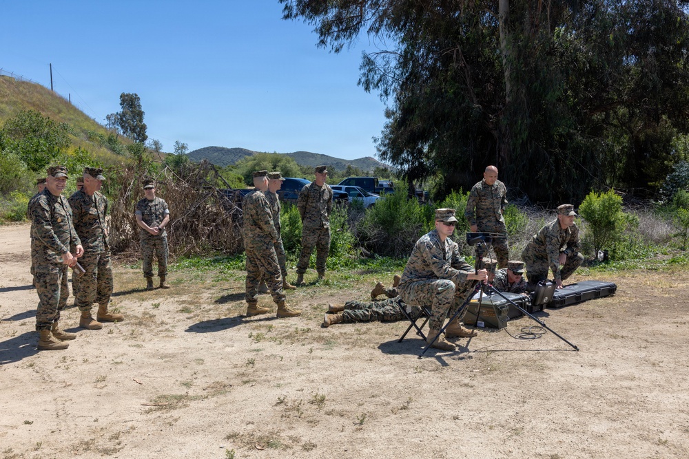 I MEF leaders observe SADOC students fly Neros Archer FPV drone