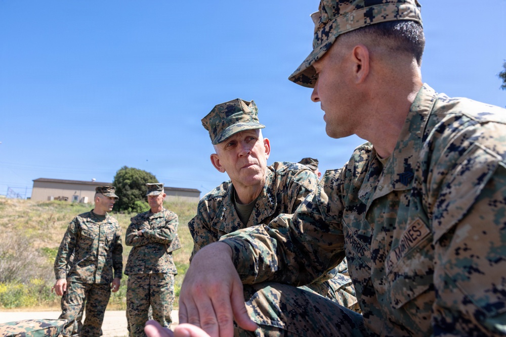 I MEF leaders observe SADOC students fly Neros Archer FPV drone