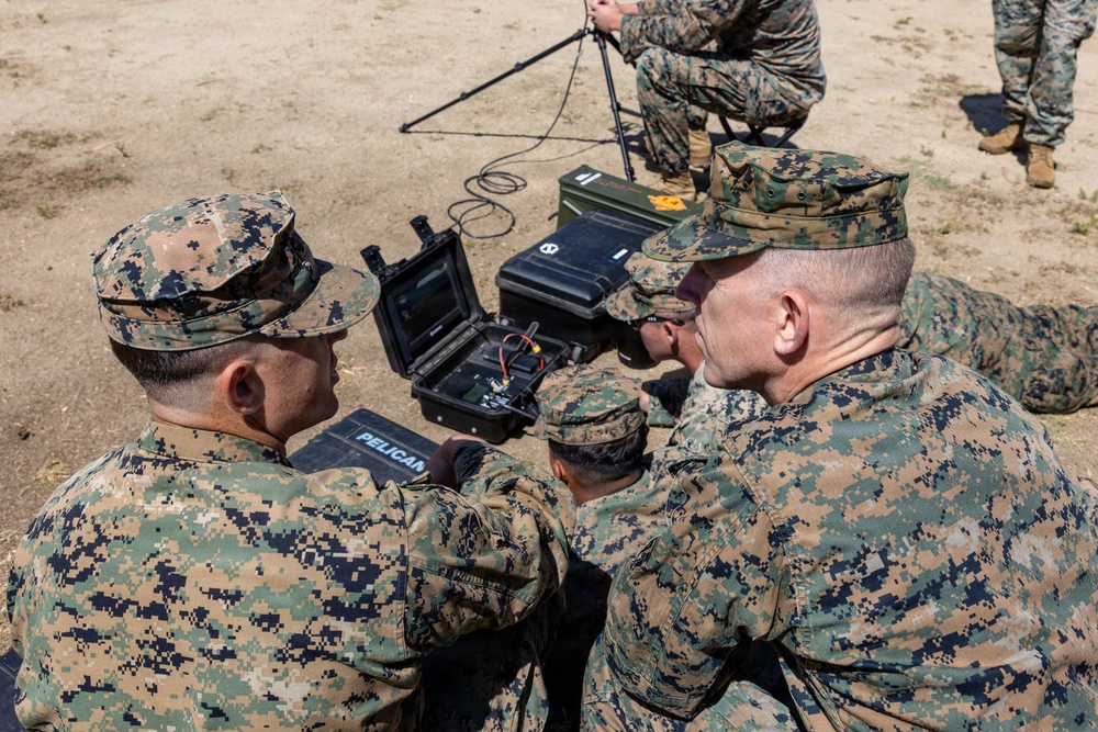 I MEF leaders observe SADOC students fly Neros Archer FPV drone