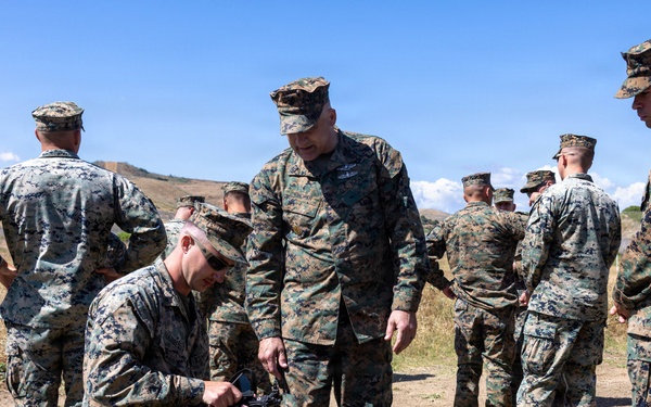I MEF leaders observe SADOC students fly Neros Archer FPV drone