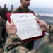 11th MEU Marines Receive Navy and Marine Corps Achievement Medals Aboard USS Portland