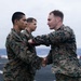 11th MEU Marines Receive Navy and Marine Corps Achievement Medals Aboard USS Portland