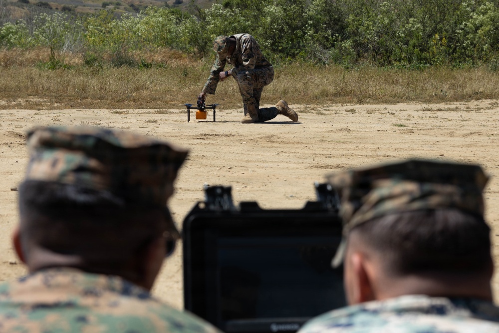 I MEF leaders observe Small Attack Drone Operator Course students fly Neros Archer FPV drone