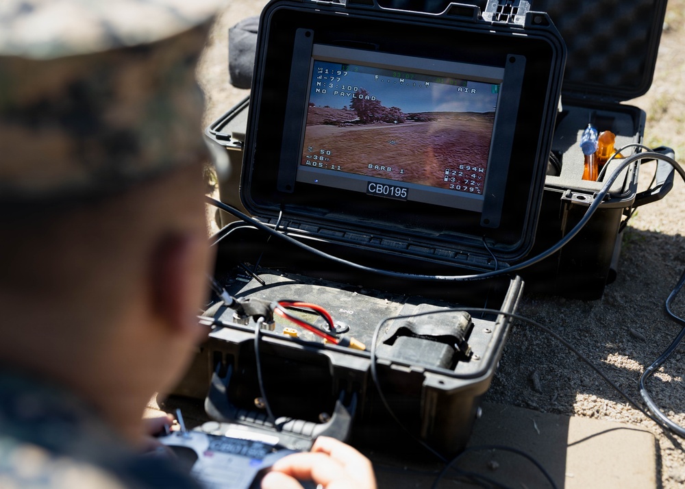 I MEF leaders observe Small Attack Drone Operator Course students fly Neros Archer FPV drone
