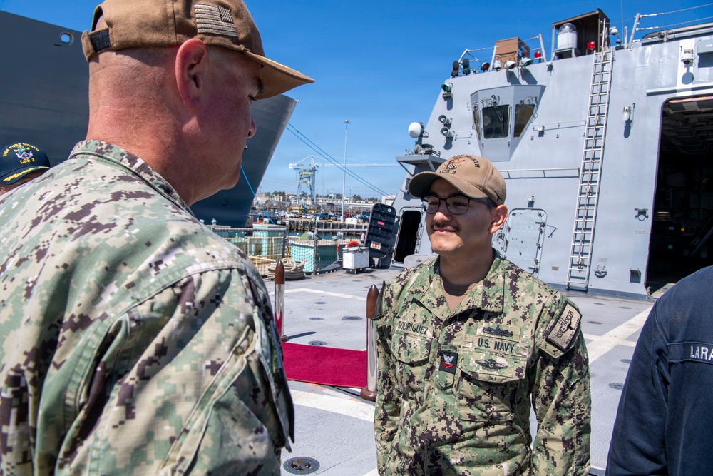 SWOBOSS Visits USS Forth Worth, USS Lenah Sutcliffe Higbee (DDG 123), USS John P. Murtha