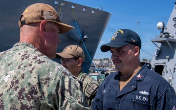 SWOBOSS Visits USS Forth Worth, USS Lenah Sutcliffe Higbee (DDG 123), USS John P. Murtha