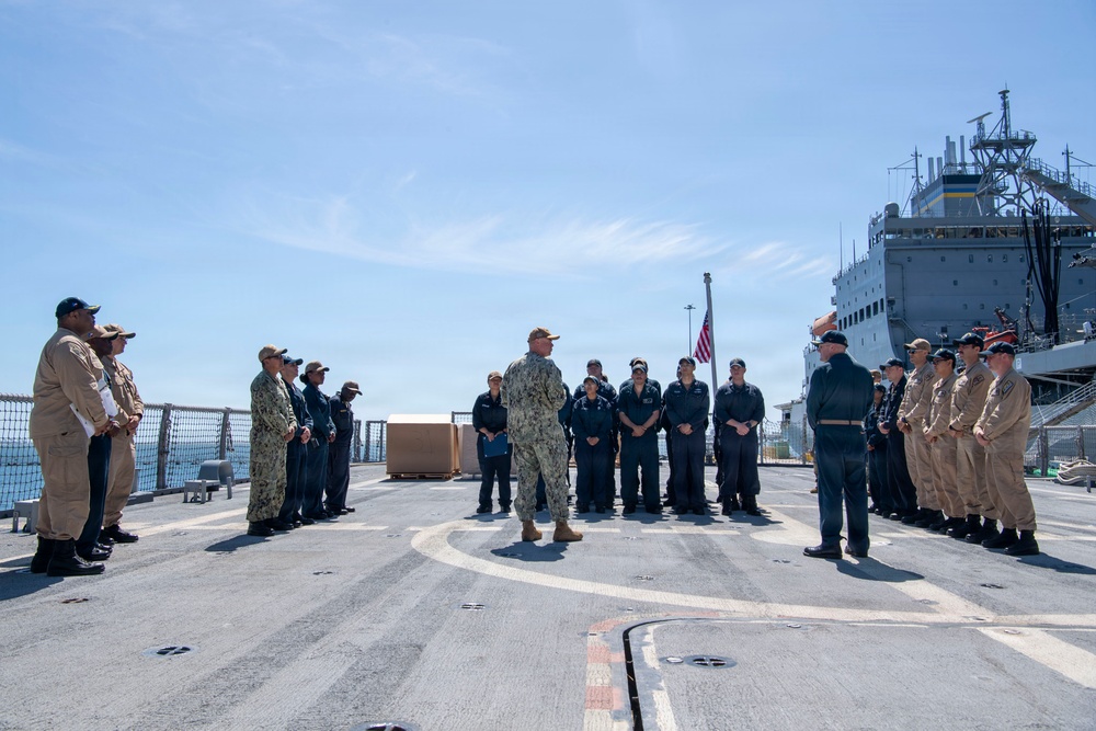 SWOBOSS Visits USS Forth Worth, USS Lenah Sutcliffe Higbee (DDG 123), USS John P. Murtha