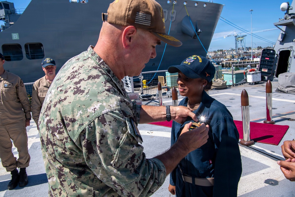 SWOBOSS Visits USS Forth Worth, USS Lenah Sutcliffe Higbee (DDG 123), USS John P. Murtha
