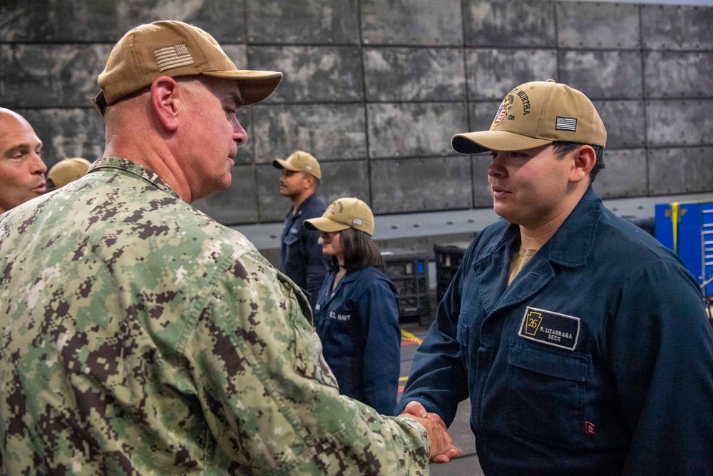 SWOBOSS Visits USS Forth Worth, USS Lenah Sutcliffe Higbee (DDG 123), USS John P. Murtha