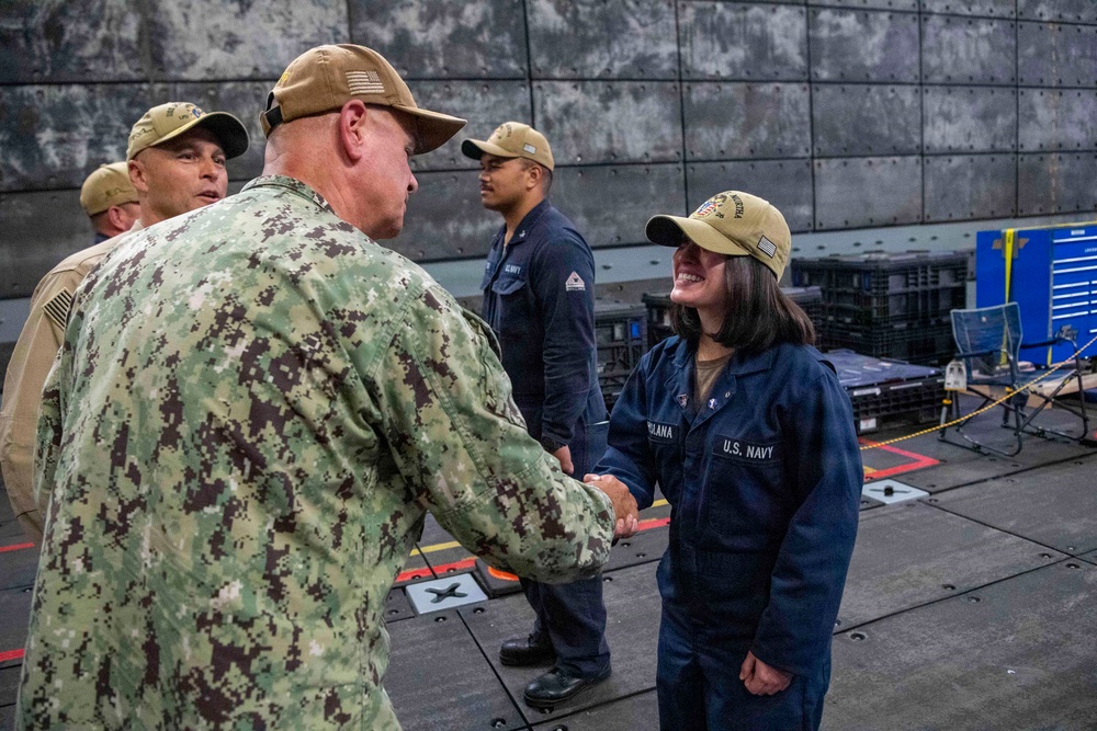 SWOBOSS Visits USS Forth Worth, USS Lenah Sutcliffe Higbee (DDG 123), USS John P. Murtha