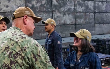 SWOBOSS Visits USS Forth Worth, USS Lenah Sutcliffe Higbee (DDG 123), USS John P. Murtha