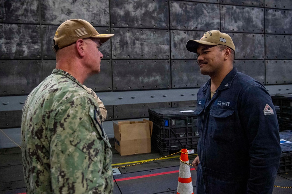 SWOBOSS Visits USS Forth Worth, USS Lenah Sutcliffe Higbee (DDG 123), USS John P. Murtha