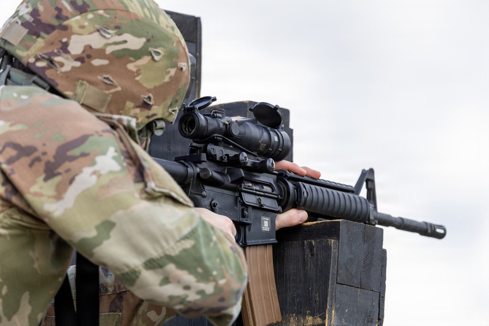 451st Expeditionary Sustainment Command Soldiers Complete M4 Range