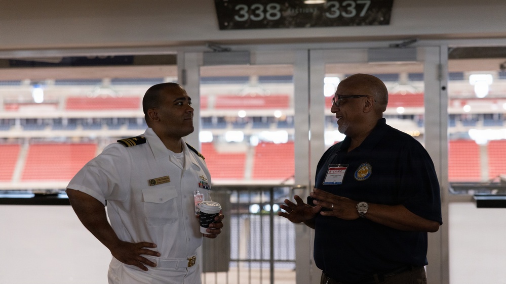 U.S. service members attend summit and stadium tour in Houston, Texas