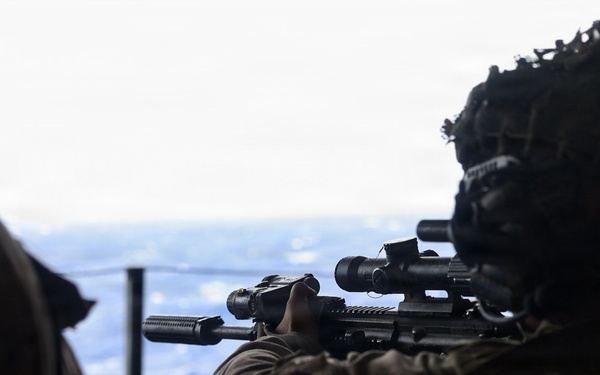 11th MEU Marines Conduct Quick Reaction Force Drill Aboard USS Boxer