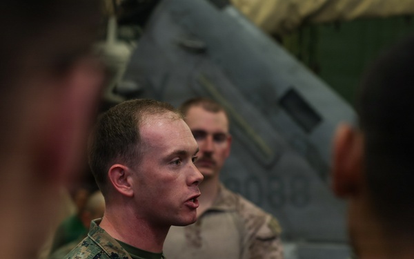 11th MEU Marines Conduct Quick Reaction Force Drill Aboard USS Boxer