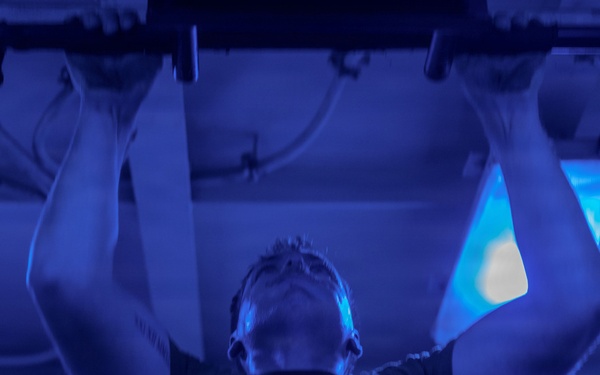 11th MEU Marines Conduct Corporals Course PT Aboard USS Boxer