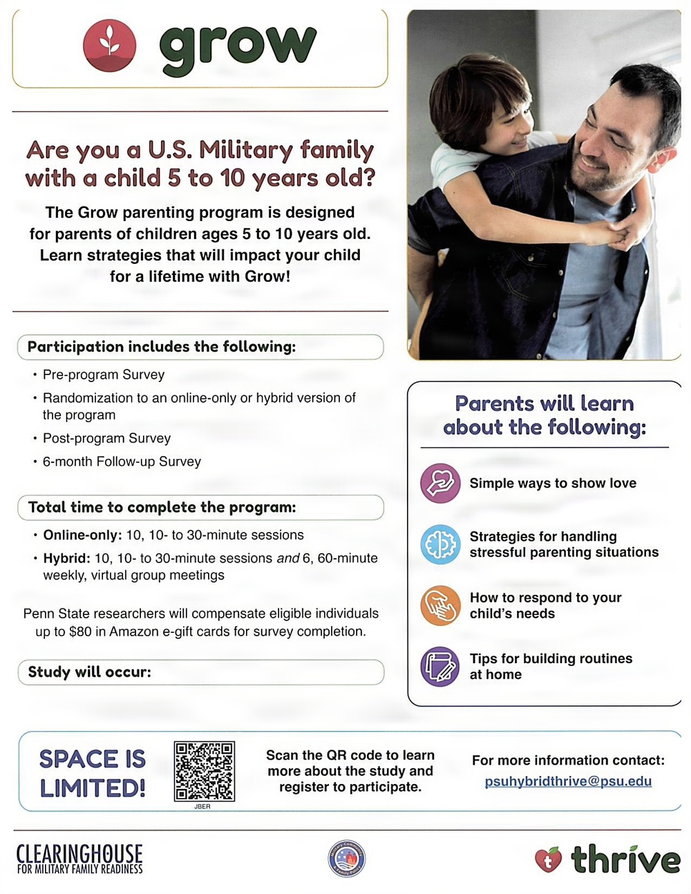 Maintaining a ready community with thriving families