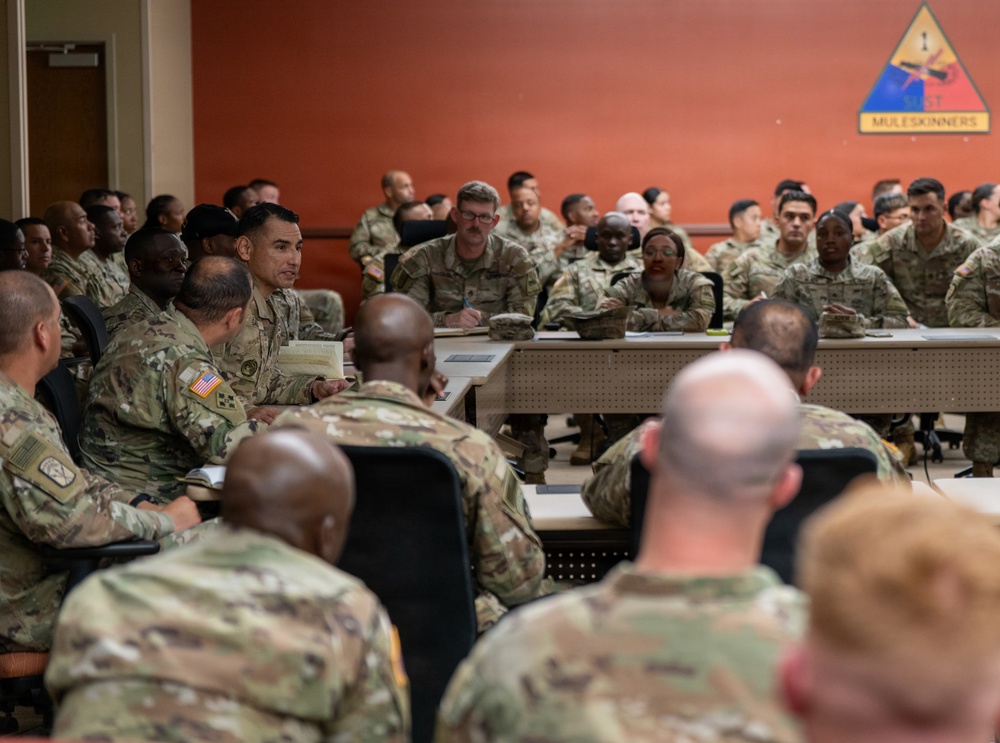 AMC Senior Enlisted Leader highlights Army Sustainment modernization efforts at Fort Bliss