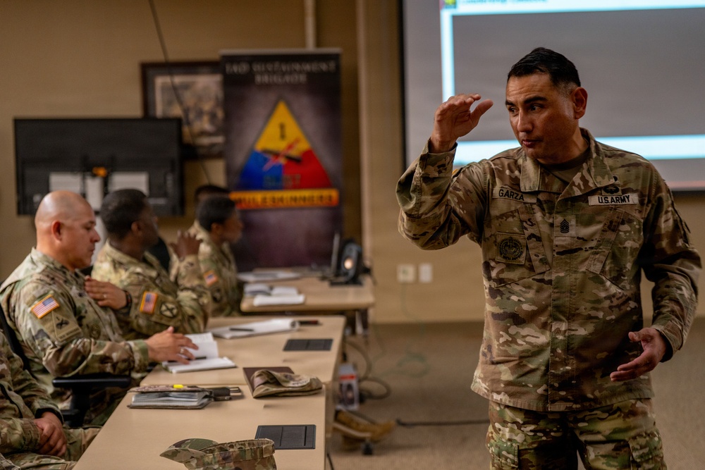 AMC Senior Enlisted Leader highlights Army Sustainment modernization efforts at Fort Bliss