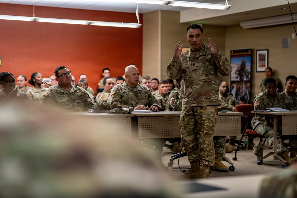 AMC Senior Enlisted Leader highlights Army Sustainment modernization efforts at Fort Bliss