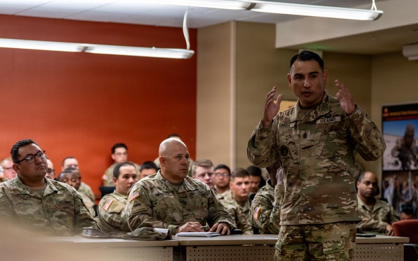 AMC Senior Enlisted Leader highlights Army Sustainment modernization efforts at Fort Bliss