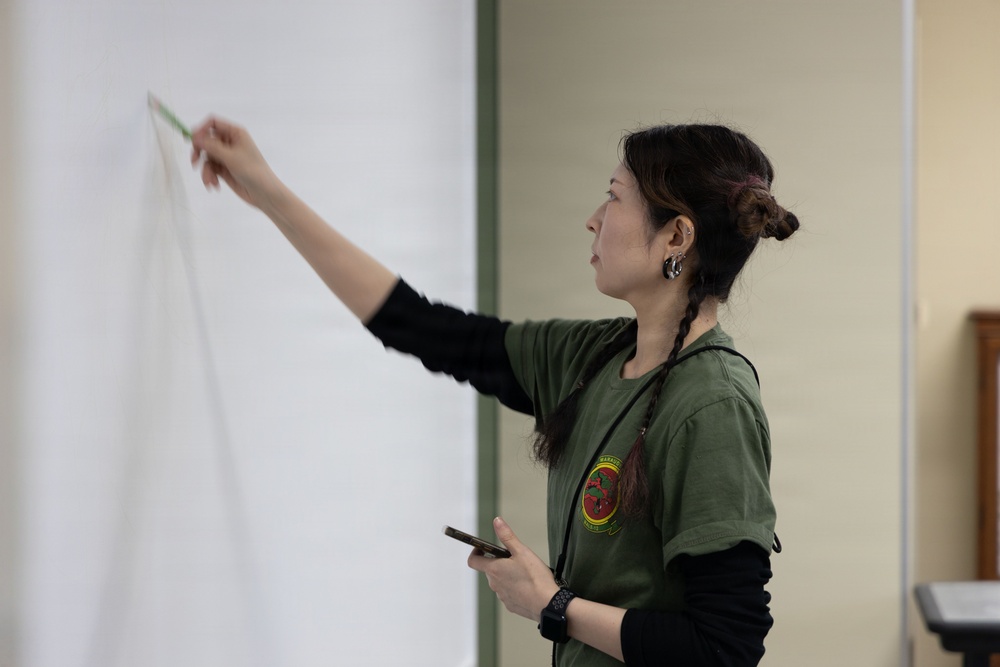 MALS-12 hosts live manga drawing event