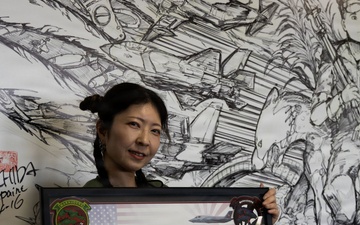 MALS-12 hosts live manga drawing event