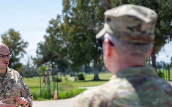 39th ABW Leadership visits Polish Military Contingent