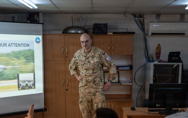 39th ABW Leadership visits Polish Military Contingent