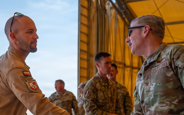 39th ABW Leadership visits Polish Military Contingent