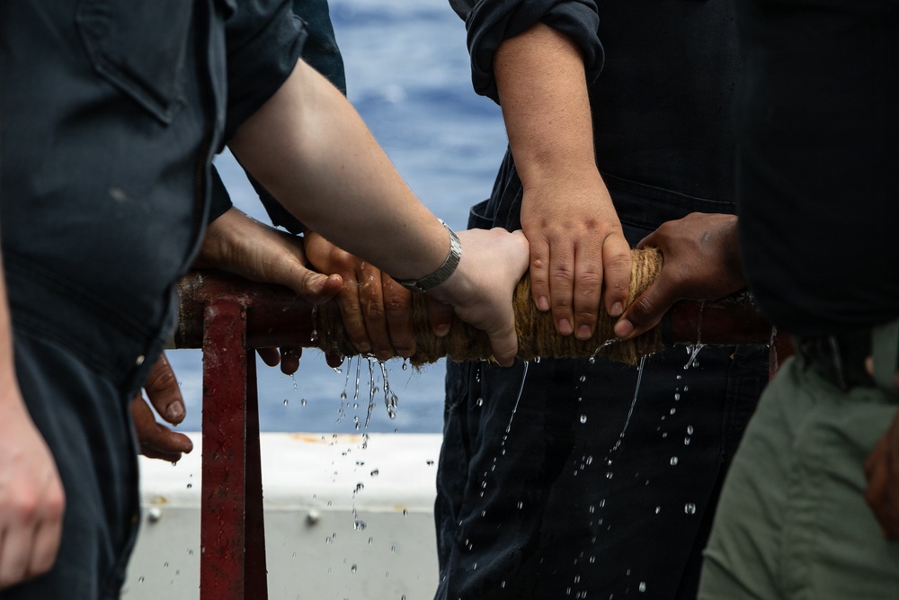 USS Portland Sailors and Marines Conduct Routine Operations
