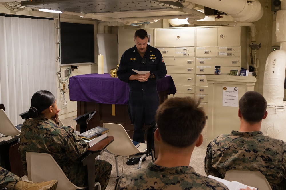 USS Portland Sailors and Marines Conduct Routine Operations