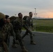 MAG-12 Marines ruck during sunrise
