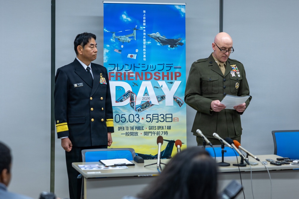 MCAS Iwakuni Commanding Officer and FAW-31 Commander attend the Friendship Day 26 Press Conference
