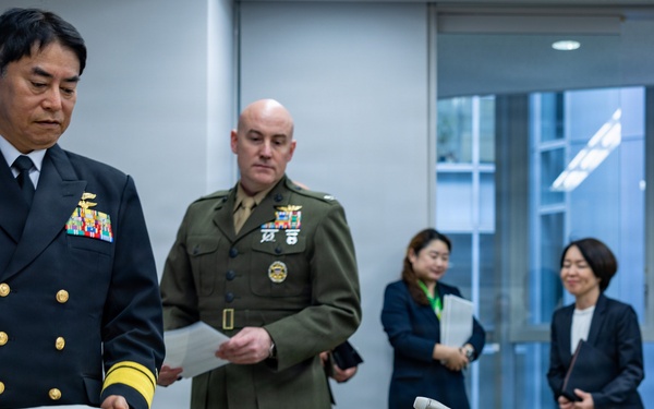 MCAS Iwakuni Commanding Officer and FAW-31 Commander attend the Friendship Day 26 Press Conference