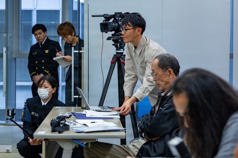 MCAS Iwakuni Commanding Officer and FAW-31 Commander attend the Friendship Day 26 Press Conference
